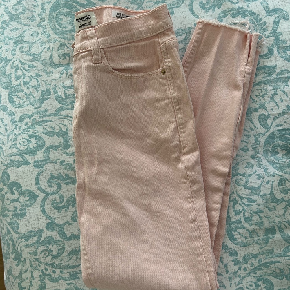 Kensie Women's Pink skinny Jeans